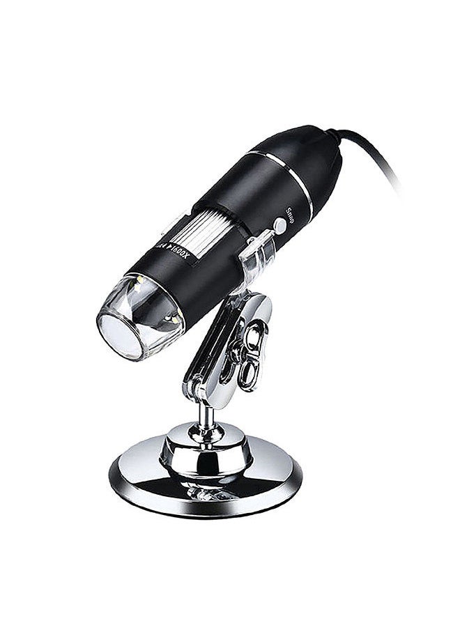 Generic USB Digital Microscope 1600X Magnification Camera 8 LEDs with Stand  - Image 2