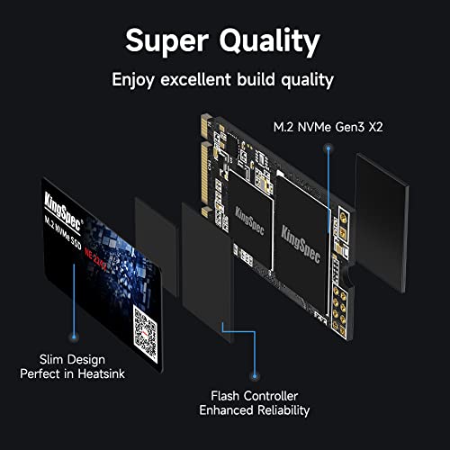 KingSpec 1TB M.2 NVMe SSD, 2242 PCIe Gen3x2 Internal Solid State Drive for Laptop/Notebook - Image 5