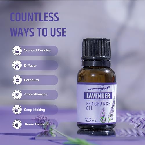 Aromahpure Fragrance Oil |30 ml|Packof 2|Lavender, Cinnamon Aroma Oil for Home Fragrance|Best for Aromatherapy|Helps in Concentration & Meditation|Used in Diffusers, Candles, Air Fresheners, Soaps. - Image 4