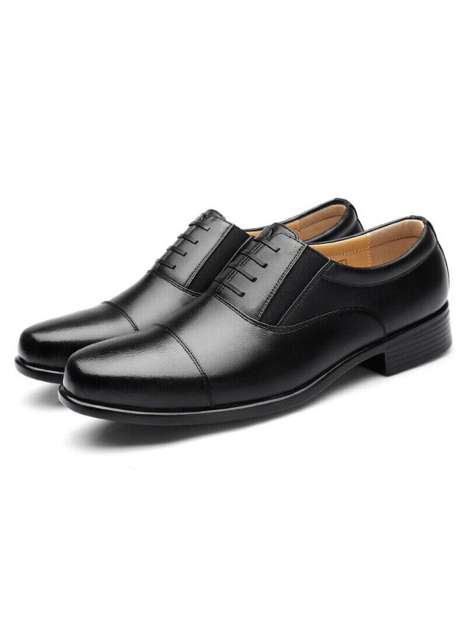 Strongman Qiangren Classic Formal Men's Shoes Jihua 3515 High Quality Business Single Leather Shoes Three-joint Leather Shoes Black Size 46 - Image 2