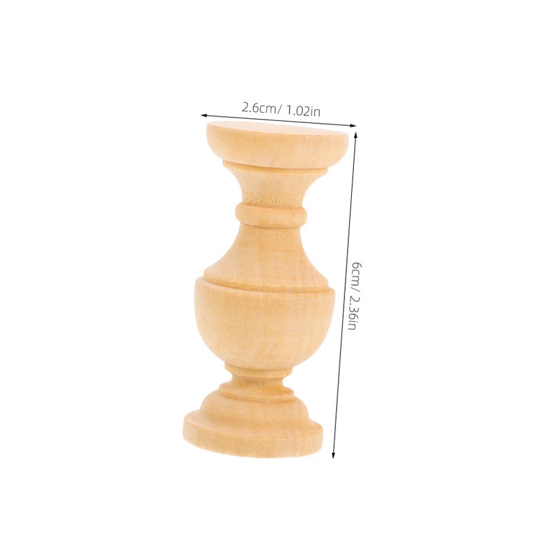 Unfinished Solid Wood Balusters For Deck Railing Roman Decorative Home Garden Projects - Image 3