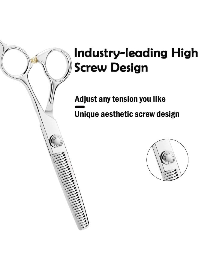 Fcysy Thinning Shears, 6” Professional Sharp Hair Thinning Scissors - Image 5