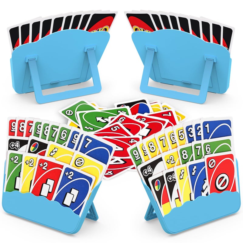 Tenyond Card Holders for Playing Cards - 4 Pack Playing Card Holder w/Foldable Stand for Stocking Stuffers, Travel Games, Seniors, Little Hand or Arthritis Hand, UNO, Poker, for Holidays Game Night - Image 1