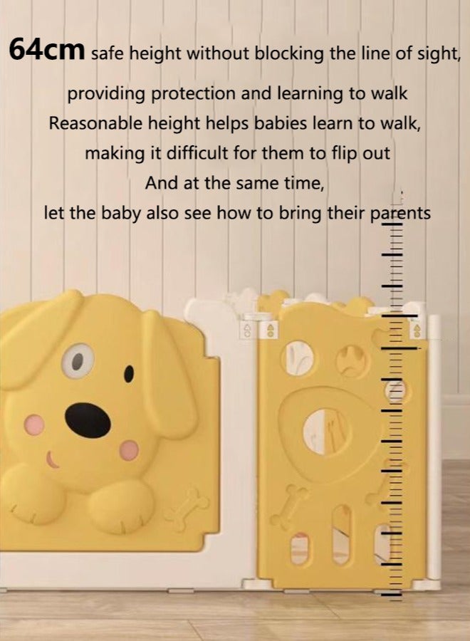 Arabest 12 Panel Baby Playpen, Indoor or Outdoor Kids Safety Activity Center Foldable Baby Fence Kid Play Yard with Safety Lock Gate, Portable for Children from 6 Months to 6 Years Old - Image 2