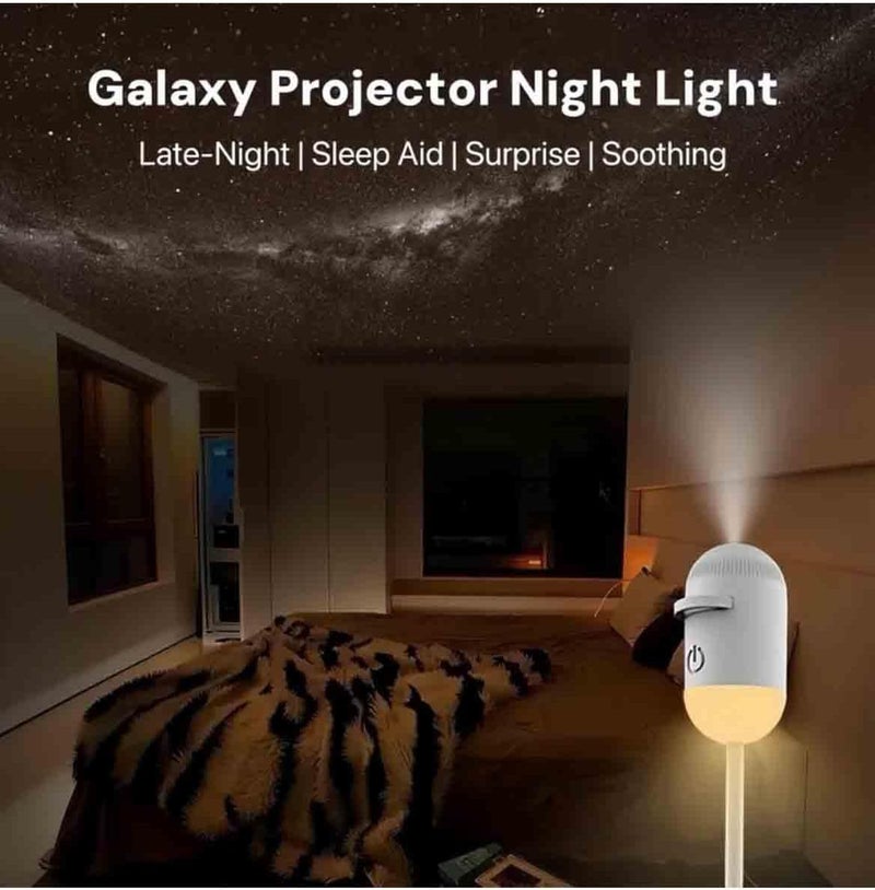 MarlaMall 2-in-1 Galaxy Projector Night Light with 12 Film Discs - USB LED Starry Sky Projector for Bedroom - Image 2
