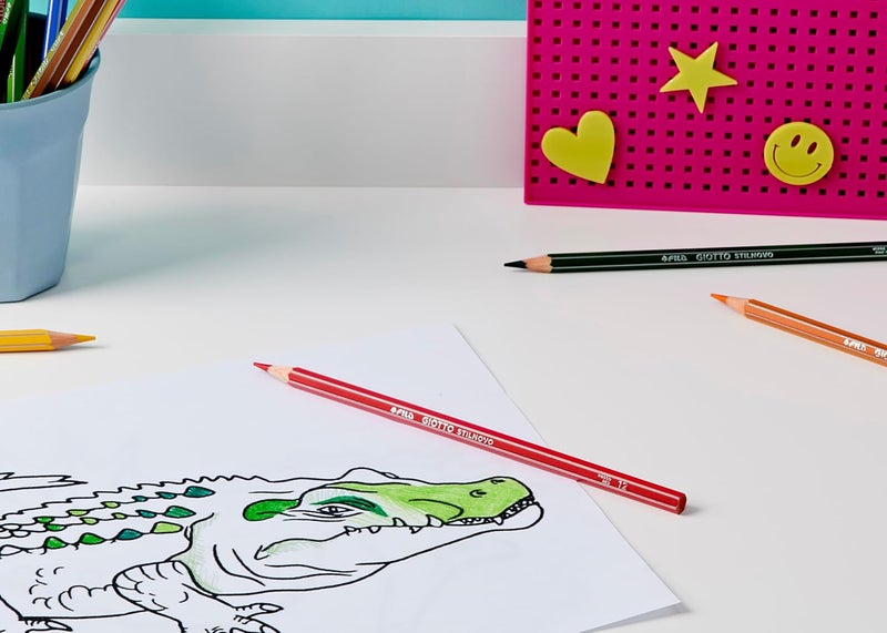 GIOTTO Stilnovo Intense Colours Colouring Pencils - 36 Assorted Colours for Kids, Ideal for Schools and Parties - Image 2