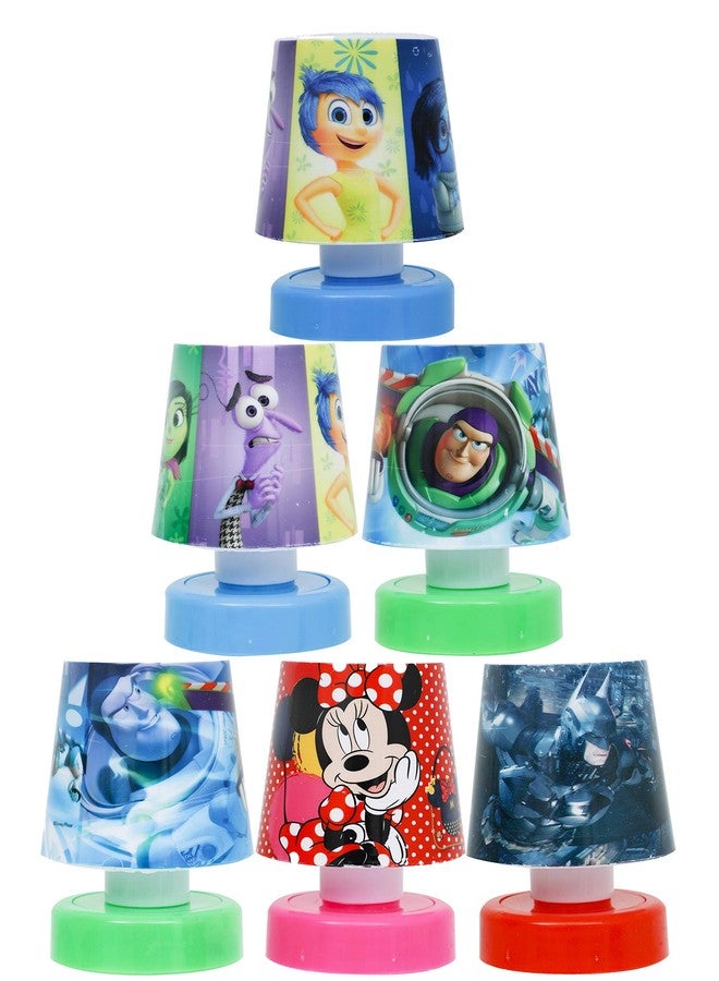4AJ BAZAAR Birthday Gift for Kids/Boys/Girls Cartoon Printed LED Night Lamps Perfect for Your Room - Pack of 6 - Image 1