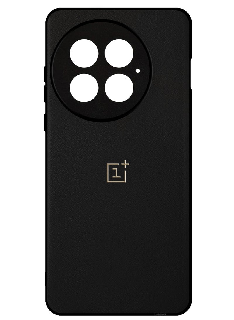 CATANES 3Packs Case Cover for OnePlus 13 Premium Leather, Elegant Protection, Quad-Camera Precision Cutout with Two 3D Shockproof Screen Protectors - Black - Image 2