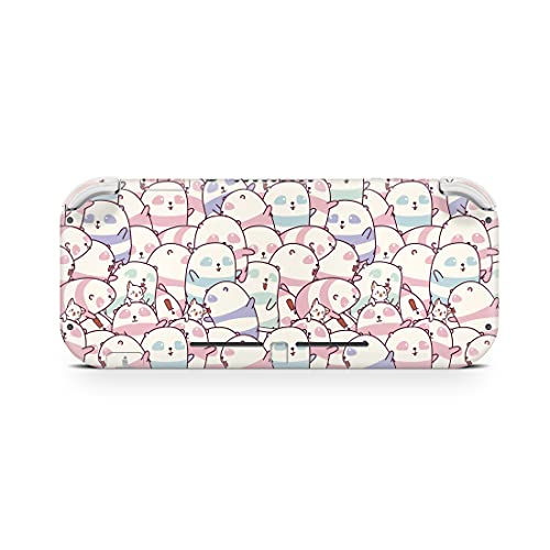 Tacky Design Panda Pattern Decal Skin Compatible with Nintendo Switch Lite Skin Wrap, Pastel Pinkl Color Skin for Nintendo Switch Lite Stickers, Premium Vinyl 3M Full Wrap Cover Decal. - Image 2