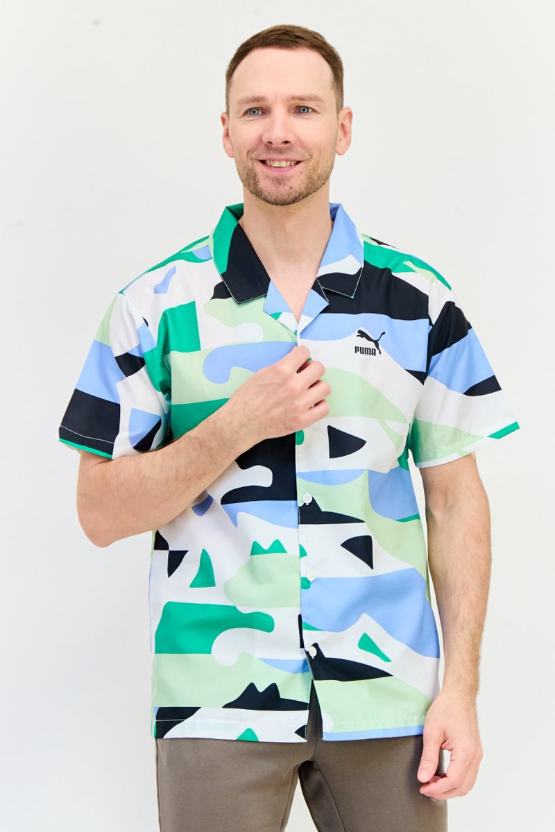 PUMA Men Relaxed Fit Short Sleeve Outdoor Polo Shirt, Multicolor  - Image 1