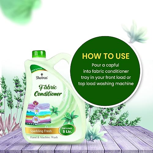 Shatras Eco-Friendly Fabric Conditioner, After Wash Liquid Fabric Softener,Softness, Shine & Long Lasting Freshness, Non Toxic - Image 3