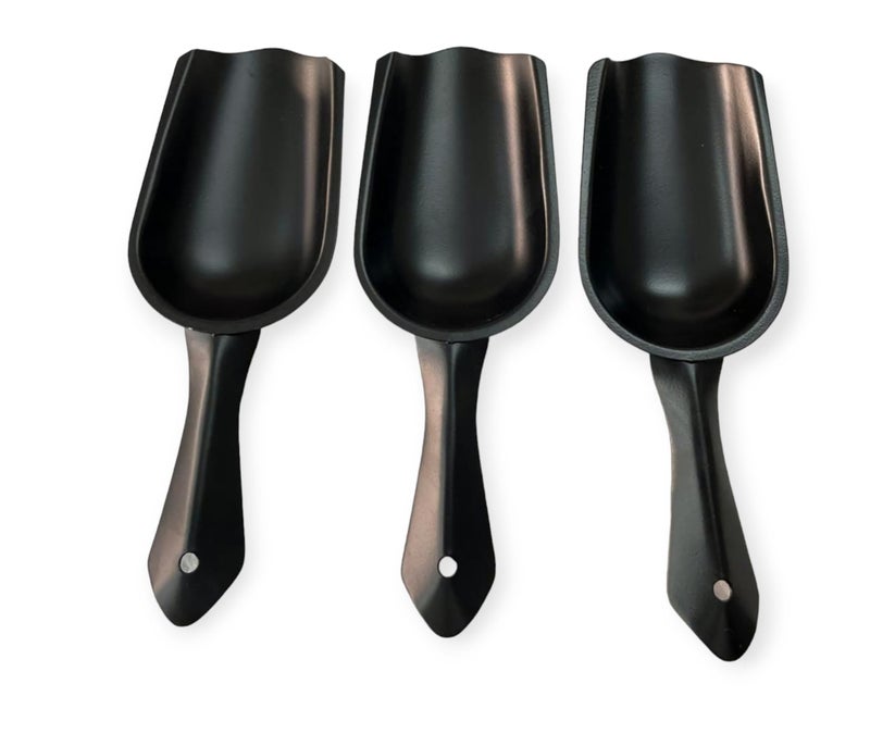 Proniks Stainless Steel Ice Scoop,Ice Picker,Popcorn Scoop,Stainless Steel Ice Scooper for Ice Maker Ice Bucket Kitchen Freezer,Bar Party, Wedding,Heavy Duty,Dishwasher Safe (3Pack, Black) - Image 5