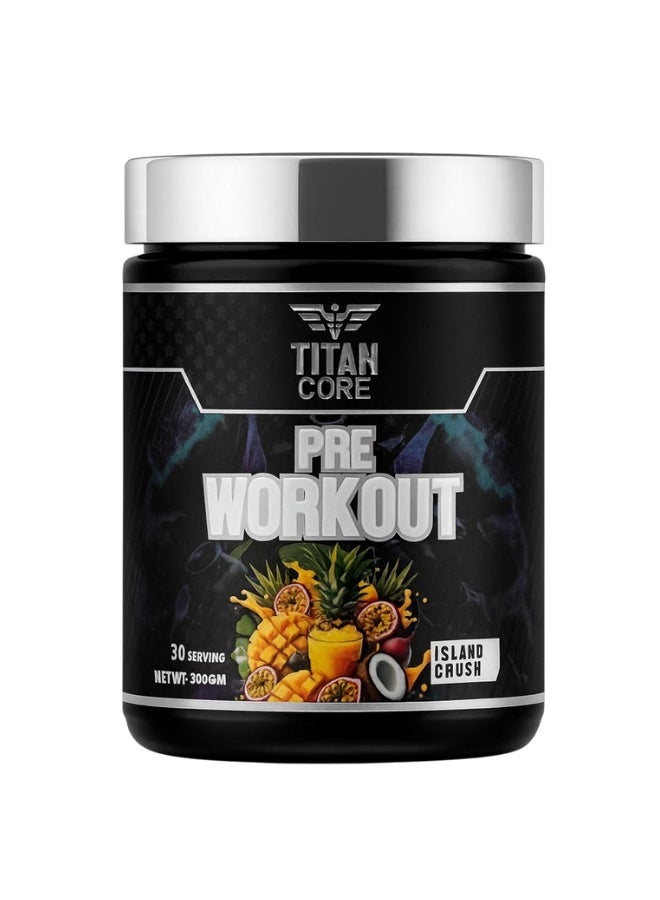 Titan core pre-workout island crush flavour 300g