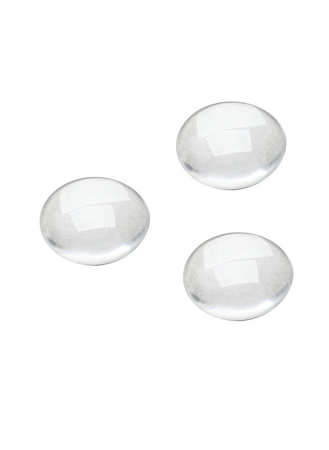 Dophee Glass Cabochons Dome Tiles 50Pcs 14Mm Thickness 4.2Mm Clear Round Flat Back Dome Cabochons Set For Diy Craft Photo Charms Cameo Pendants Rings Necklace And Jewelry Making  - Image 1