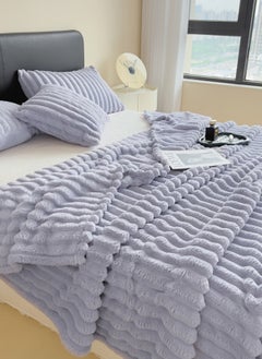 Sharpdo Light Luxury Short-Pile Rabbit Fur Thickened Blanket, Suitable for Office Nap Blanket, Sofa Blanket 200*230CM(Pillowcase Not Included)  - Image 2