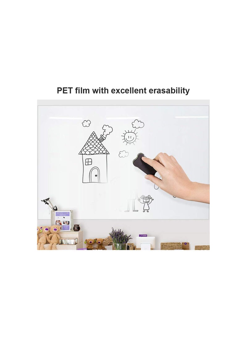 GGOOT Large Whiteboard Wall Sticker Roll, Hold magnets Whiteboard Wall, 35" x 59", Easy Peel and Stick Dry Erase, for School, Office, Home, Kids Drawing - Image 3