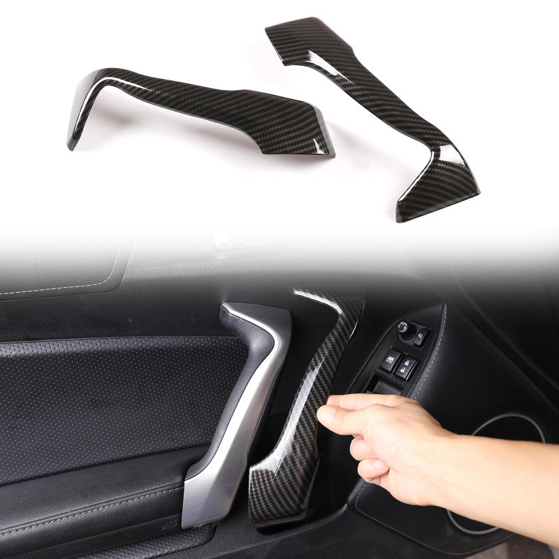 Aotumcer Interior Car Door Handle Panel Cover Tirm Compatible with 20122020 Subaru BRZToyot 86 Car ABS Inner Door Handle Protection Cover Decoration Accessories Carbon Fiber Pattern - Image 2
