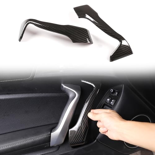 Aotumcer Interior Car Door Handle Panel Cover Tirm Compatible with 20122020 Subaru BRZToyot 86 Car ABS Inner Door Handle Protection Cover Decoration Accessories Carbon Fiber Pattern - Image 1