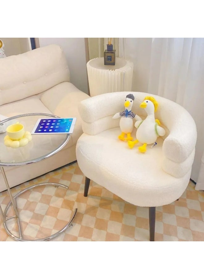 Artificial Sheepskin Armchair - Perfect for Relaxing and Reading