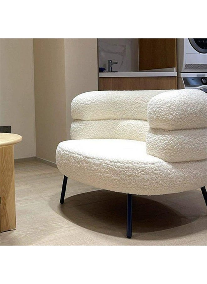 Artificial Sheepskin Armchair - Perfect for Relaxing and Reading