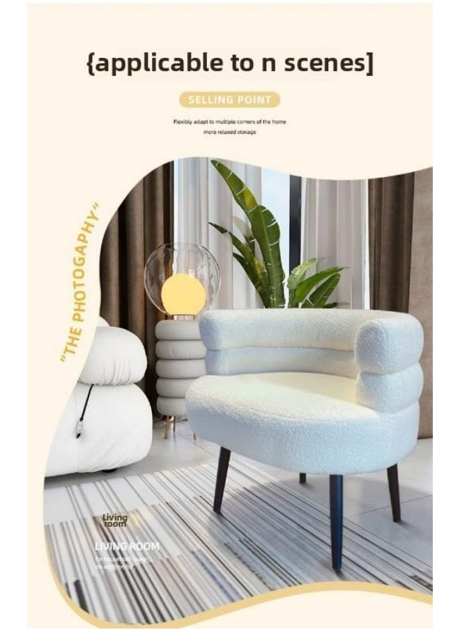 Artificial Sheepskin Armchair - Perfect for Relaxing and Reading