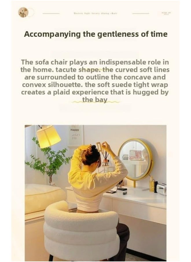 Artificial Sheepskin Armchair - Perfect for Relaxing and Reading