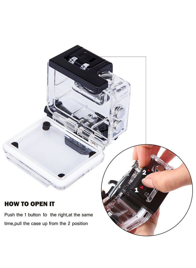 Captaintech Action Camera Waterproof Case, Waterproof Photography, Sports DV Camera for SJ4000 Accessories - Image 2