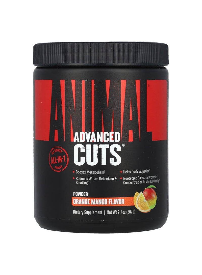 مسحوق Advanced Cuts®، برتقال مانجو، 9.4 أونصة (267 جرام)