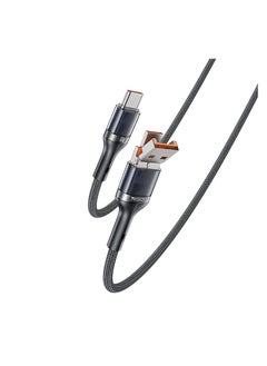 xozgdovg PD60W transparent flip two-in-one mobile phone data cable is suitable for Huawei Apple TYPEC flash charging cable.  - Image 2