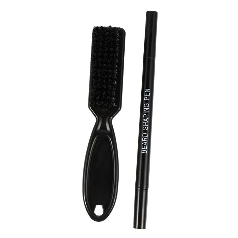 Natural Beard Pencil Filler Mustache Filling Pen Brush Easy Styling Tool for Men Beard Care Accessory Set - Image 1