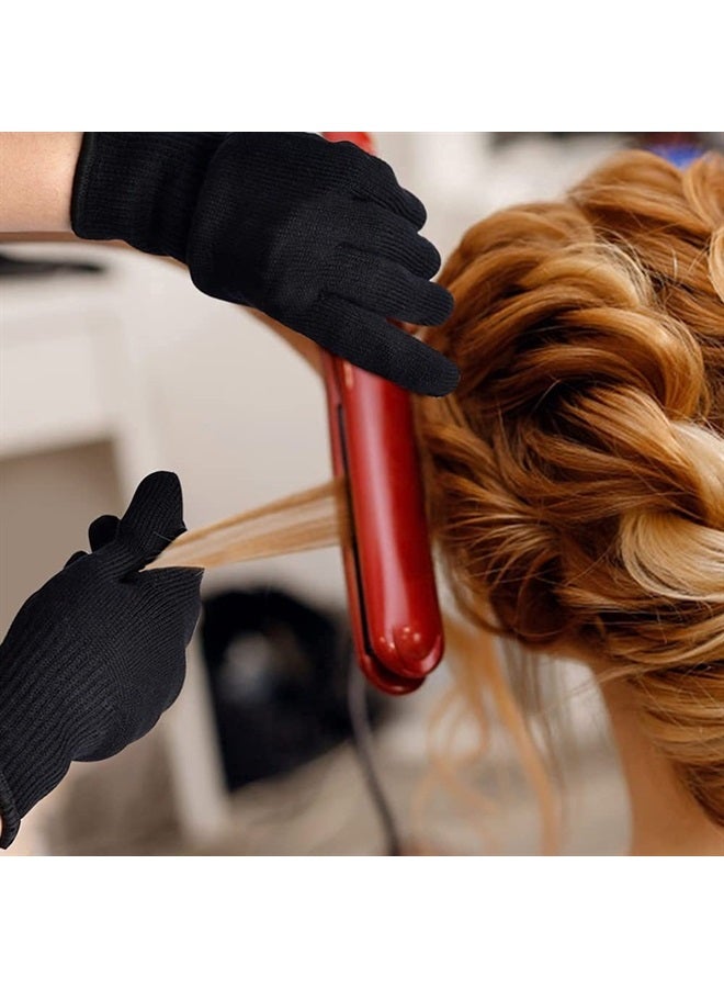 IKOCO Heat Gloves for Hair Styling, IKOCO 2Pcs Curling Iron Gloves Heat Proof Glove Mitts for Hair Styling Flat Iron and Curling Wand Hot-Air Brushes - Image 3