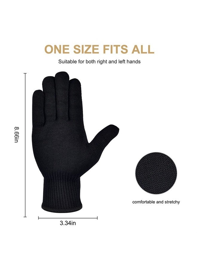 IKOCO Heat Gloves for Hair Styling, IKOCO 2Pcs Curling Iron Gloves Heat Proof Glove Mitts for Hair Styling Flat Iron and Curling Wand Hot-Air Brushes - Image 4