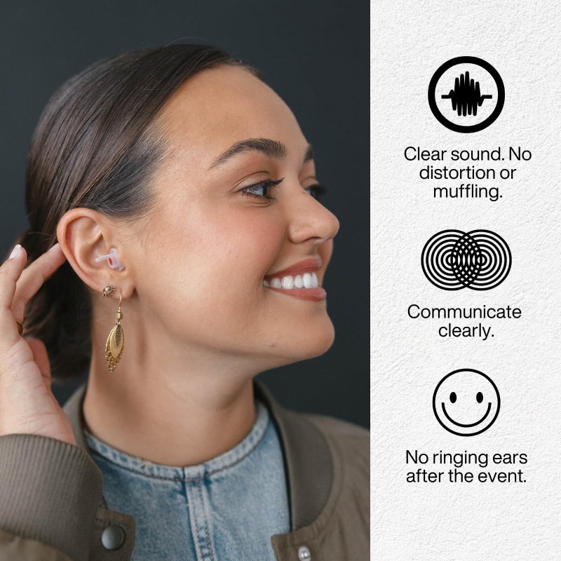 EARPEACE Music - Concert Ear Plugs - Earplugs for Noise Reduction up to 26dB - High Fidelity Ear Plugs for Concerts, Musicians and Live Events - Reusable Earplugs - Includes 3 Filter Sets and Case - Image 3