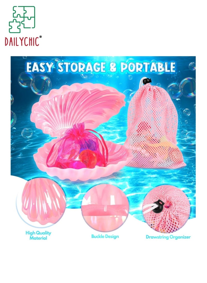 DAILYCHIC 31Pcs Mermaid Diving Pool Toys, Swimming Toys with Shell Treasure Chests and Storage Bag, Swimming Pool Games Summer Water Toys Gift Set for Kids Toddlers Girls Boys - Image 5