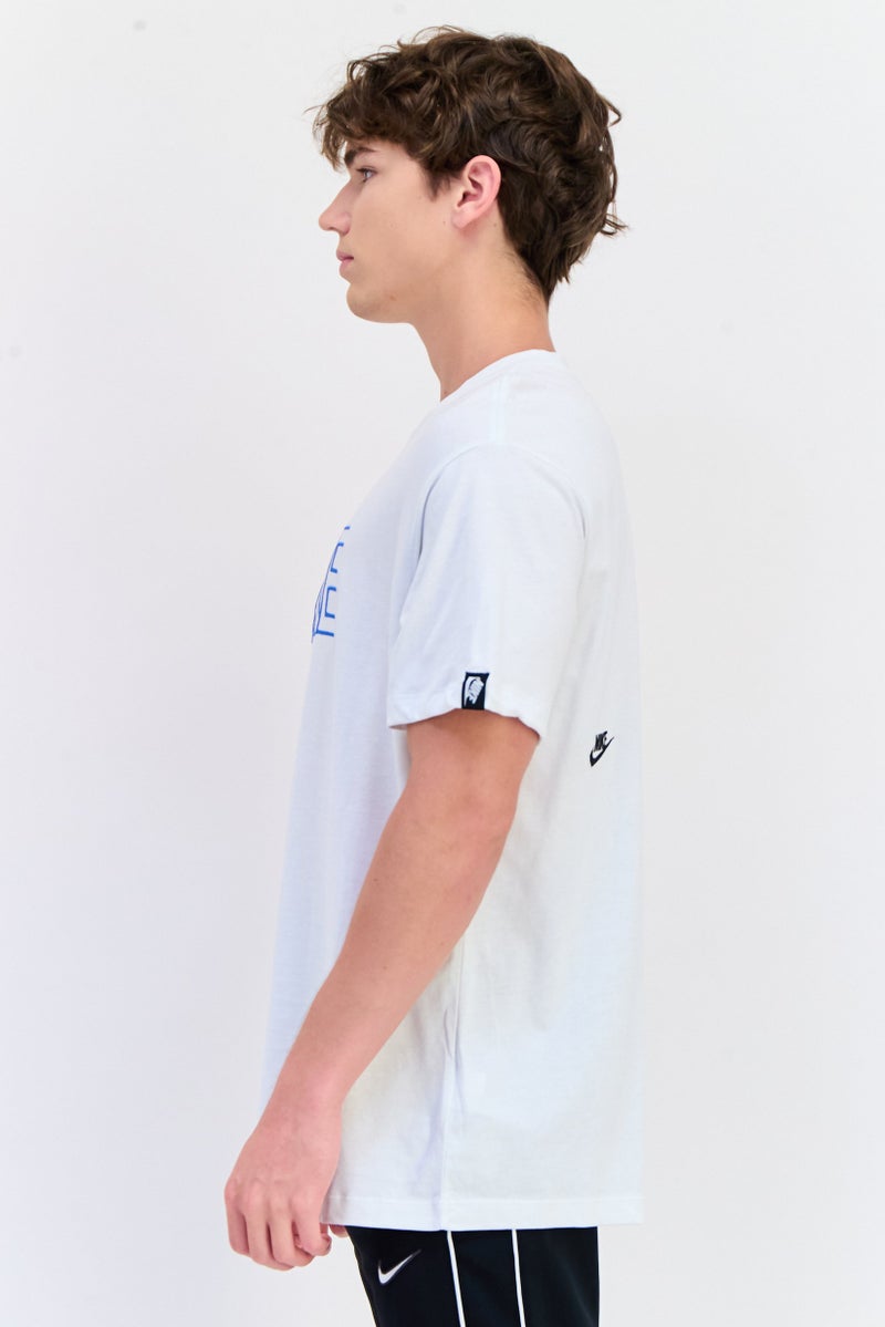 Nike Men Loose Fit Short Sleeve Outdoor T-Shirt, White  - Image 3