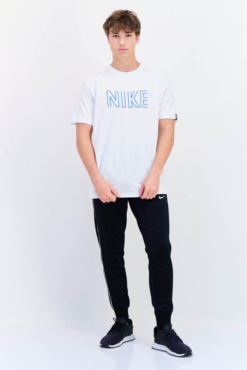 Nike Men Loose Fit Short Sleeve Outdoor T-Shirt, White  - Image 4