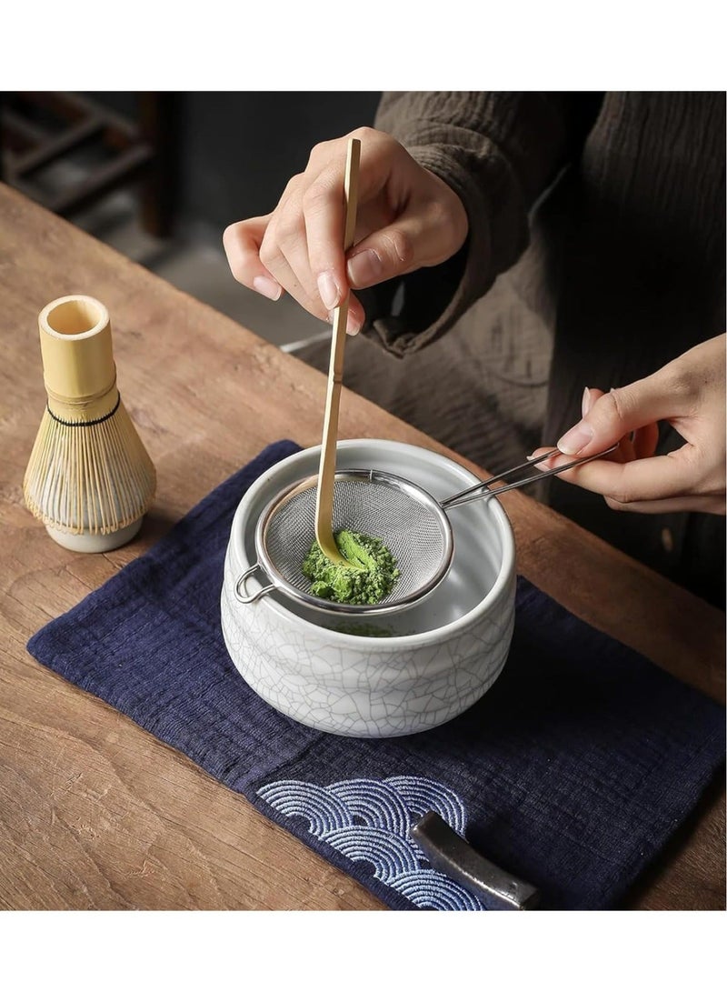 Japanese Matcha Whisk Set, Including Bowl, Bamboo Whisk, Scoop and Holder, Tea Making Kit, Matcha Ceremony Accessory  - Image 3