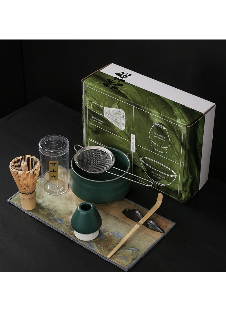 Japanese Matcha Whisk Set, Including Bowl, Bamboo Whisk, Scoop and Holder, Tea Making Kit, Matcha Ceremony Accessory  - Image 1