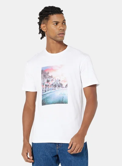 JACK & JONES Graphic Print Crew Neck T-Shirt