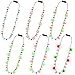 Traplace 6PCS Light Up Christmas Necklaces 3 Glow Modes Multicolor Xmas Accessories Santa Claus Snowman Designs Christmas Necklace Wearable Party Favors for Xmas Theme Party Supplies Ugly Sweater Decor - Image 2