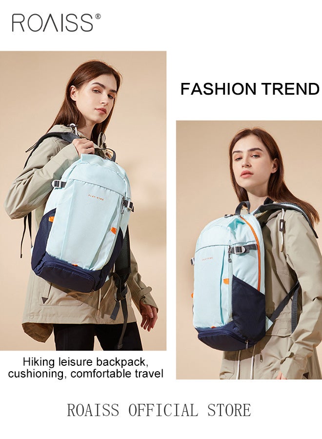 roaiss Foldable Lightweight Backpack for Unisex Casual Large Capacity Minimalist Portable Daypack for Women and Men Casual Waterproof Sports Bags for Travel Hiking with Multiple Pockets and Compartment  - Image 4
