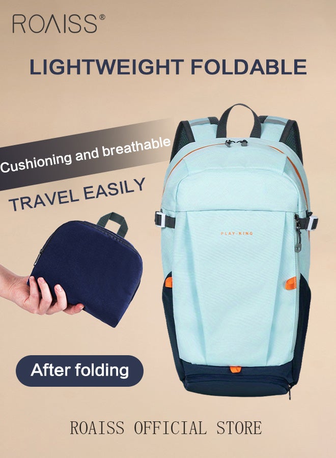 roaiss Foldable Lightweight Backpack for Unisex Casual Large Capacity Minimalist Portable Daypack for Women and Men Casual Waterproof Sports Bags for Travel Hiking with Multiple Pockets and Compartment  - Image 5