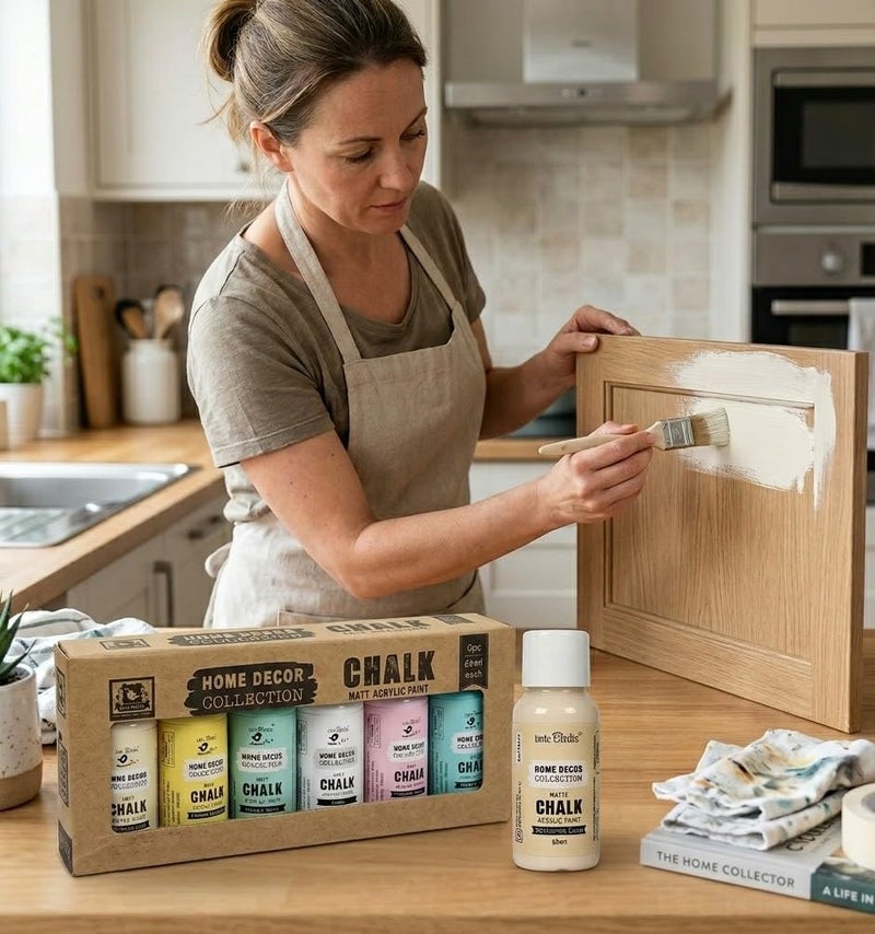 itsy-bitsy Little Birdie Home Decor Chalk Paint Kit (6pcs x 60ml) - Pastel | Chalk Paint for Canvas, Wood, Furniture, Wall, Home Decor, Glass, Terracotta Pots | Multi Surface Paint - Image 2