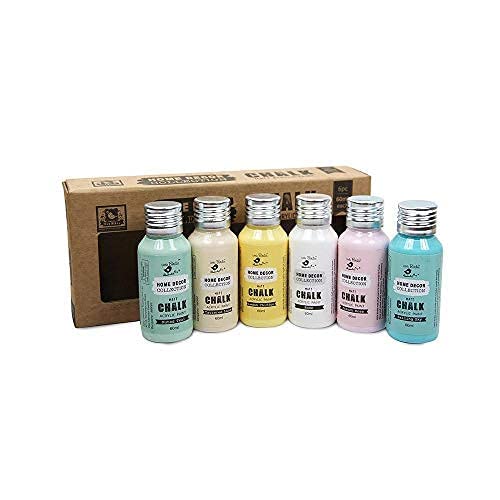 itsy-bitsy Little Birdie Home Decor Chalk Paint Kit (6pcs x 60ml) - Pastel | Chalk Paint for Canvas, Wood, Furniture, Wall, Home Decor, Glass, Terracotta Pots | Multi Surface Paint - Image 3