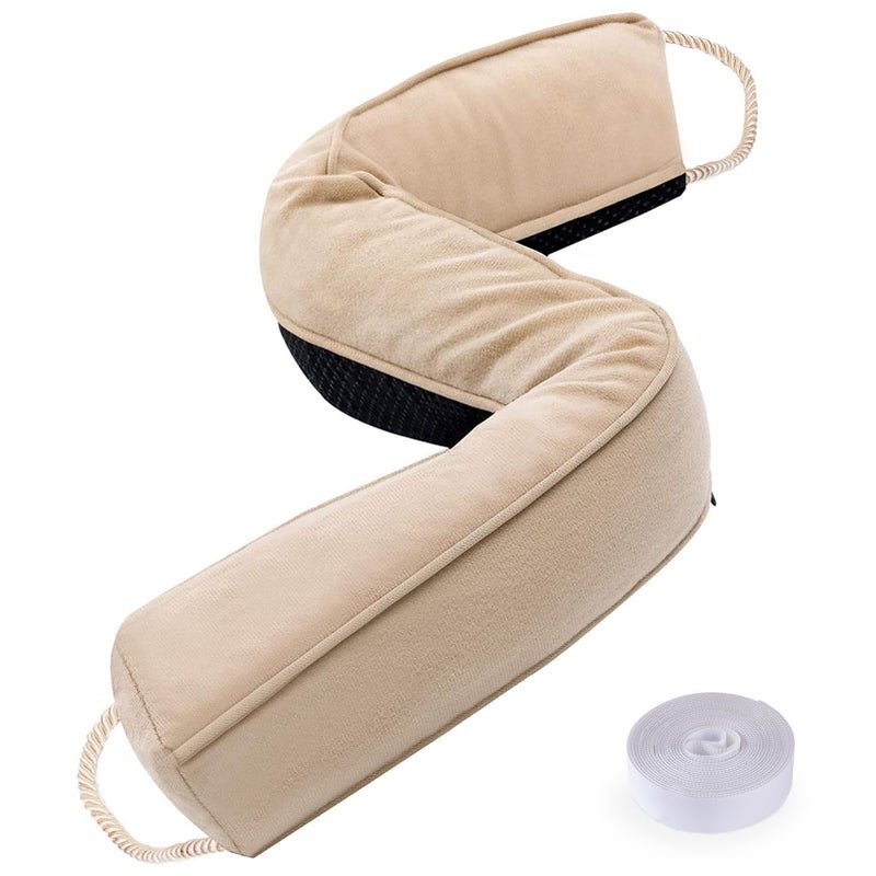 Sunolga 38 Door Draft Stopper Blocks Hot Cold Air with Removable Washable Cover for Gaps Up to 3 AllSeason Noise and Wind Seal for The Bottom of Door and Window Beige