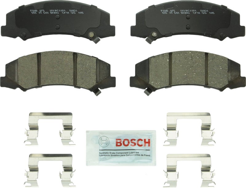 BOSCH BC1159 QuietCast Premium Ceramic Disc Brake Pad Set - Compatible with Select Buick Allure, LaCrosse, Lucerne; Cadillac DTS; Chevrolet Impala, Monte Carlo; FRONT - Image 2