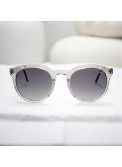Authentic Armando Cavalli sunglasses, crafted from carefully selected premium acetate for a luxurious look and longevity with extensive use. This model combines modernity and classic style, with a raw transparent light grey acetate front and gunmetal -plated metal temples to complete your luxury look. Comes with premium polymer lenses offer UV400 protection in a gradient dark grey