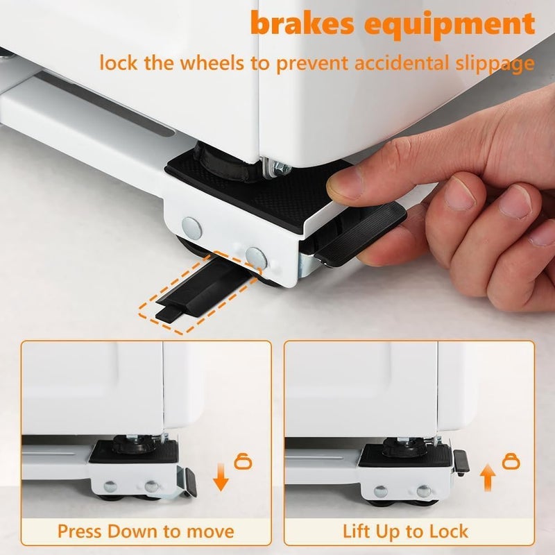 TASMAX Furniture Lifter and Mover Heavy Furniture Mover Roller Set with Lifter Tool Heavy appliances Mover Tool Washing Machines Fridge Sofa Table Cupboard Wardrobes Adjustable Height Lifting Tools - Image 4