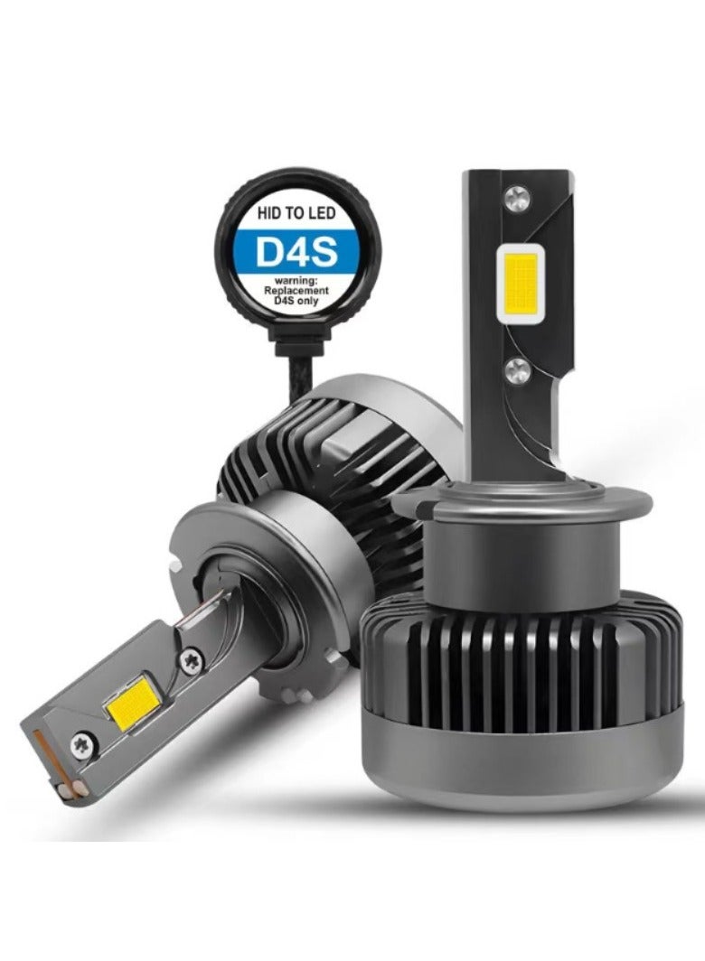 Smart Kit D4S LED Headlight – 6000K Xenon White, 8000LM High Brightness, IP68 Waterproof, CSP Technology, Universal Car Upgrade - Image 1