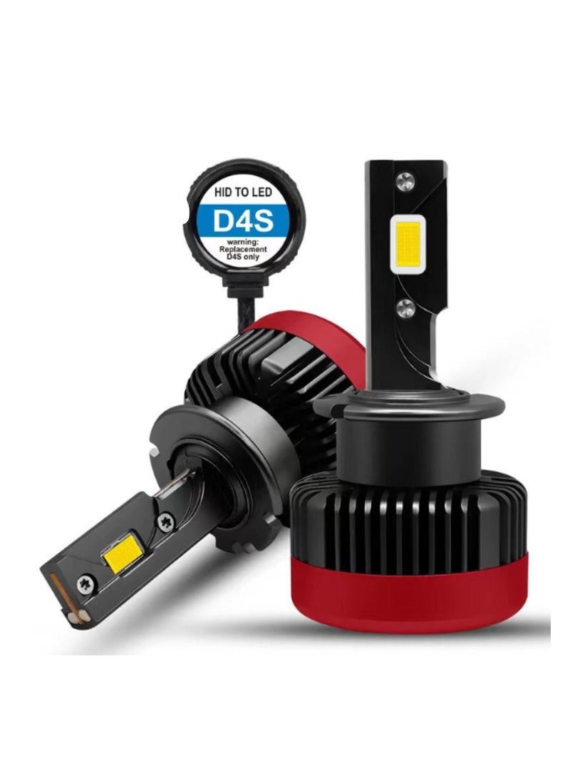 Smart Kit D4S LED Headlight – 6000K Xenon White, 8000LM High Brightness, IP68 Waterproof, CSP Technology, Universal Car Upgrade - Image 2